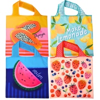Fresh Finds 100% Recycled Shopping Bags - 16 pc Asst Tray [16]