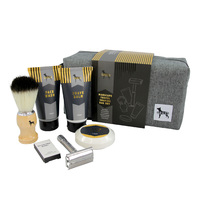 Gents Manscape Travel Shaving Bag Set