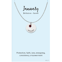 Jewellery Card Birthstone January