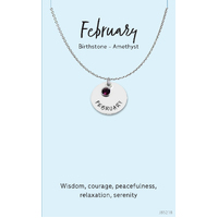 Jewellery Card Birthstone February