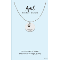 Jewellery Card Birthstone April