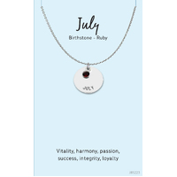 Jewellery Card Birthstone July