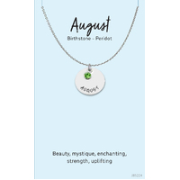Jewellery Card Birthstone August