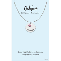 Jewellery Card Birthstone October