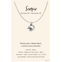 Jewellery Card Horoscope Scorpio