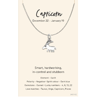 Jewellery Card Horoscope Capricorn