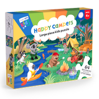D&D Kids 64pc Jigsaw Puzzle: Happy Campers