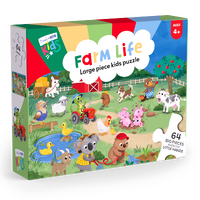 D&D Kids 64pc Jigsaw Puzzle: Farm Life